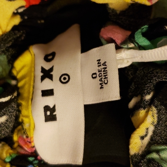 Rixo Floral Off Shoulder Puff Sleeve Dress Size 0 - Picture 5 of 10